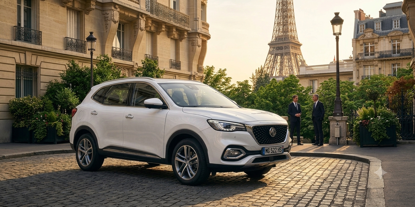 MG EHS Luxury 5 places - Véhicule blanc