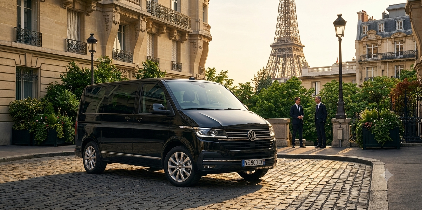 Volkswagen Caravelle 9 places - Véhicule noir
